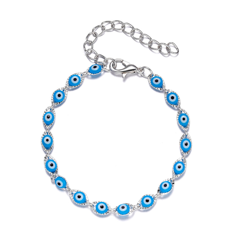 Handmade Lucky Black String Bracelet Evil Eye Charm Bracelets Women Blue Eyes Beads Bring You Lucky Peaceful Adjustable Bracelet