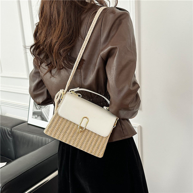 Handbag Western Style One-shoulder Versatile Woven Bag