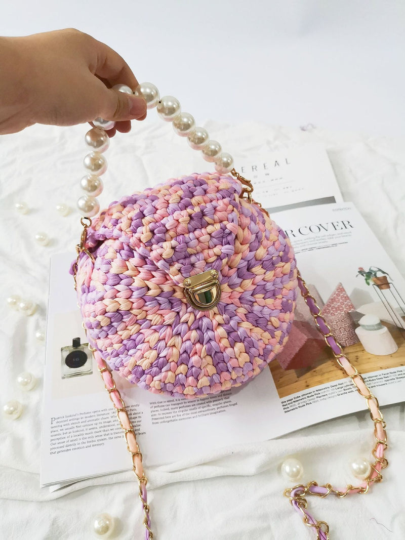 DIY Wool Diagonal Bag Knitting Handmade Material Bag